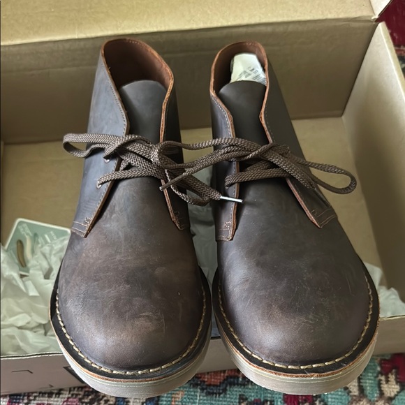 Men's Brown Leather Shoes - Picture 1 of 2